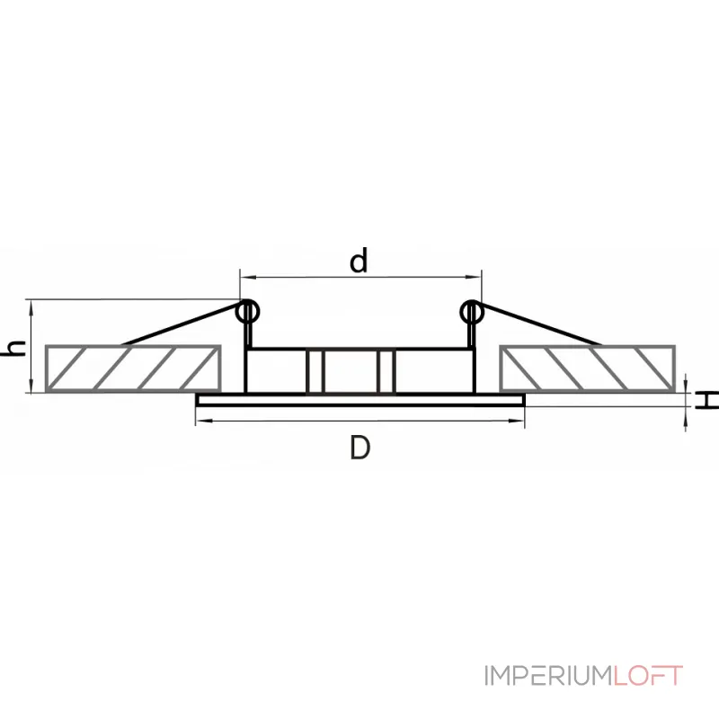 Встраиваемый светильник Lightstar Lega 011047 от ImperiumLoft