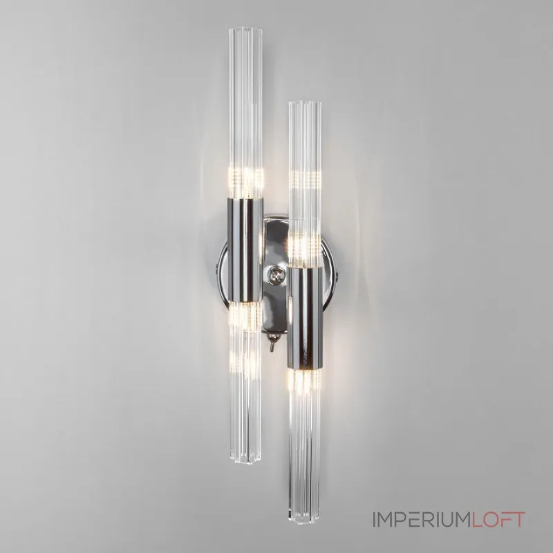 Бра Bogate's Sole 558/4 Цвет арматуры хром Цвет плафонов прозрачный от ImperiumLoft