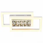 Накладной светильник Ambrella Ice 1 FA107 цвет арматуры белый цвет плафонов прозрачный от ImperiumLoft