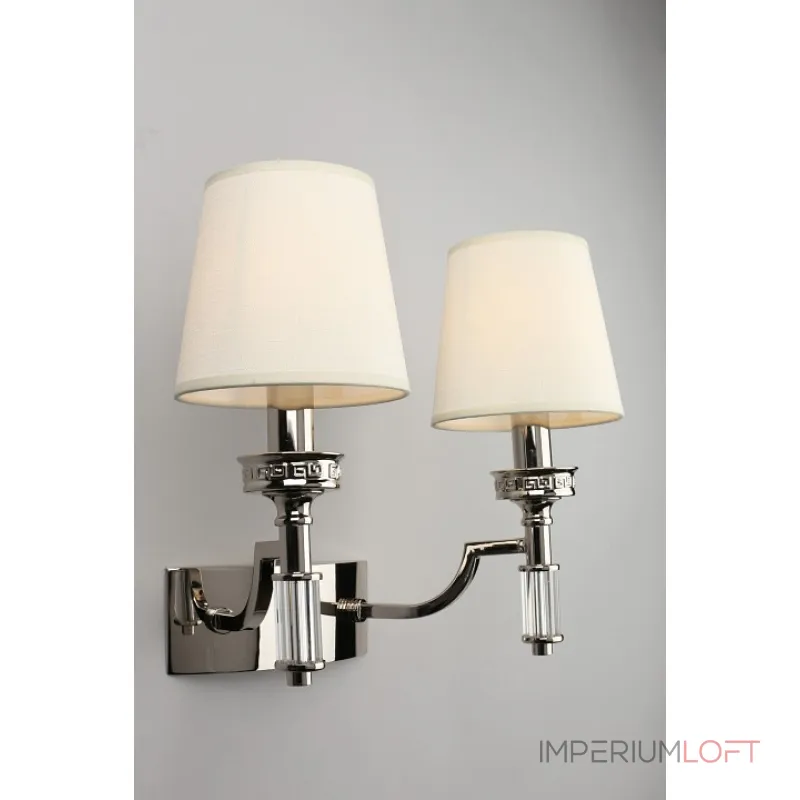 Бра Aployt Patricia APL.716.01.02 Цвет арматуры хром Цвет плафонов белый от ImperiumLoft
