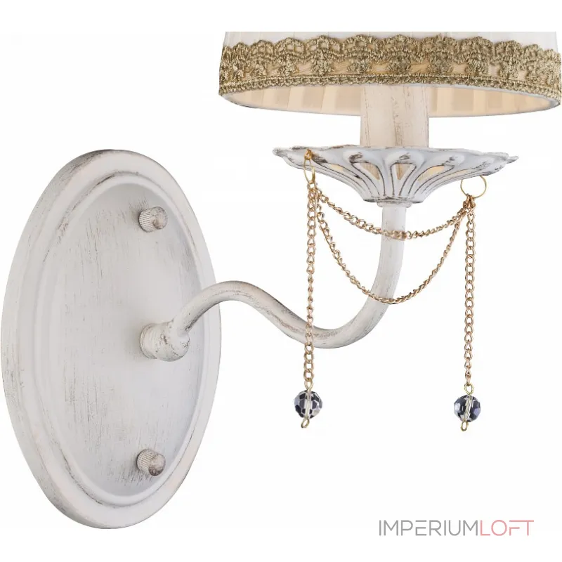 Бра Arte Lamp Sierra A3071AP-1WG Цвет арматуры золото Цвет плафонов белый от ImperiumLoft