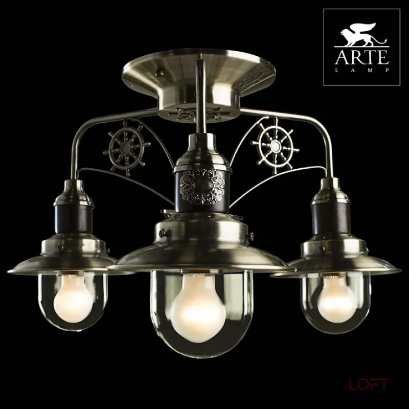 Потолочная люстра Arte Lamp Sailor A4524PL-3AB 