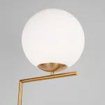 Торшер Eurosvet Frost 01083/1 латунь Цвет плафонов белый Цвет арматуры латунь от ImperiumLoft