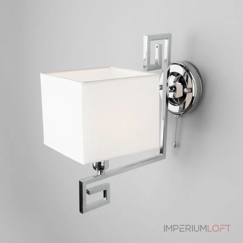 Бра Eurosvet Alma 60115/1 хром Цвет плафонов белый Цвет арматуры хром от ImperiumLoft