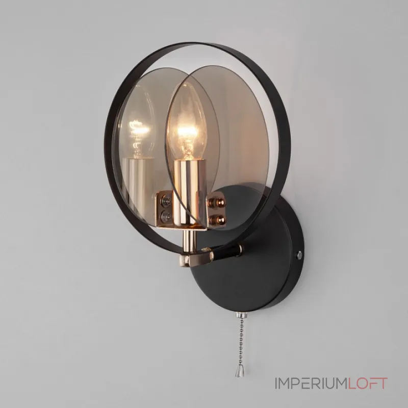 Бра Eurosvet Gallo 70121/1 черный Цвет плафонов янтарный от ImperiumLoft Бра Eurosvet Gallo 70121/1 черный Цвет плафонов янтарный от ImperiumLoft