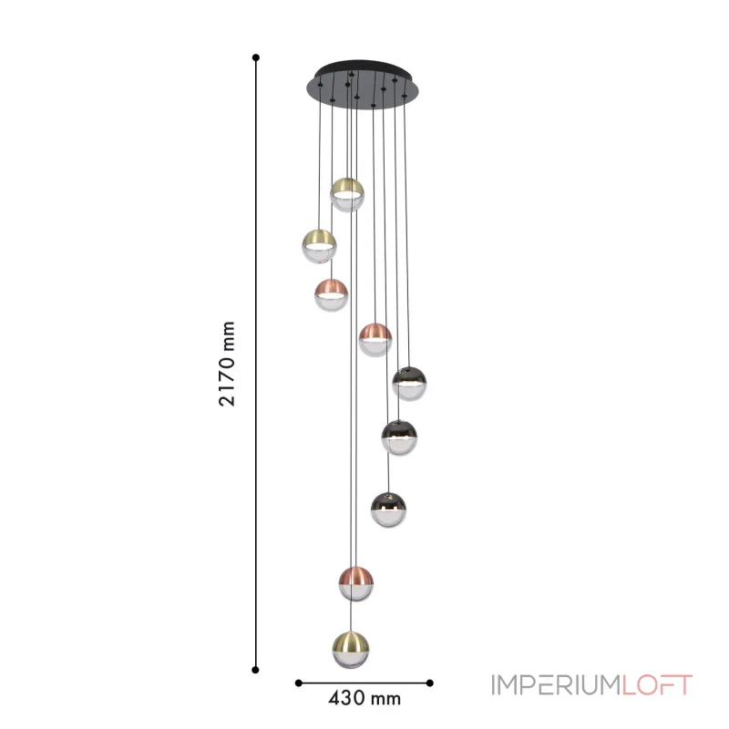 Подвесной светильник Favourite Luna 4371-9P