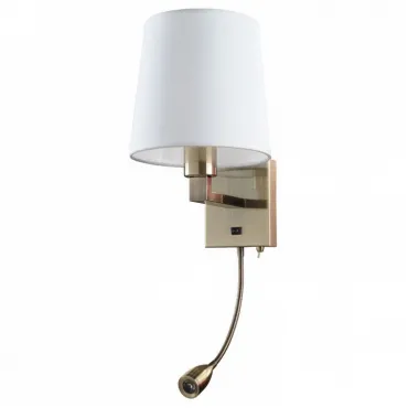 Бра Arte Lamp Hall A9246AP-2AB Цвет арматуры бронза Цвет плафонов белый