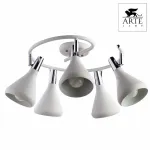 Спот Arte Lamp Ciclone A9155PL-5WH Цвет арматуры хром Цвет плафонов белый от ImperiumLoft