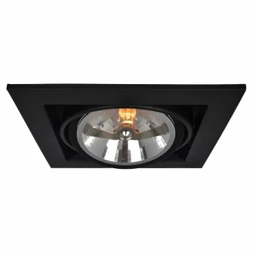 Встраиваемый светильник Arte Lamp Cardani A5935PL-1BK Цвет арматуры черный Цвет плафонов белый Встраиваемый светильник Arte Lamp Cardani A5935PL-1BK Цвет арматуры черный Цвет плафонов белый