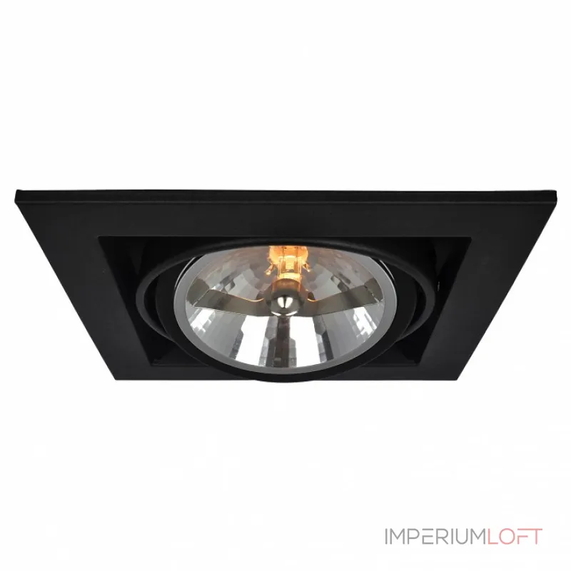 Встраиваемый светильник Arte Lamp Cardani A5935PL-1BK Цвет арматуры черный Цвет плафонов белый от ImperiumLoft Встраиваемый светильник Arte Lamp Cardani A5935PL-1BK Цвет арматуры черный Цвет плафонов белый от ImperiumLoft