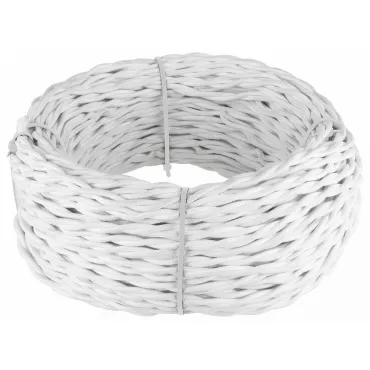 Провод электрический [50 м] Werkel белый Ретро W6453501