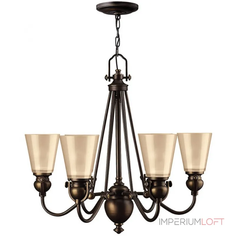 Подвесная люстра Hinkley Mayflower HK/MAYFLOWER6 Цвет арматуры бронза Цвет плафонов янтарный от ImperiumLoft Подвесная люстра Hinkley Mayflower HK/MAYFLOWER6 Цвет арматуры бронза Цвет плафонов янтарный от ImperiumLoft