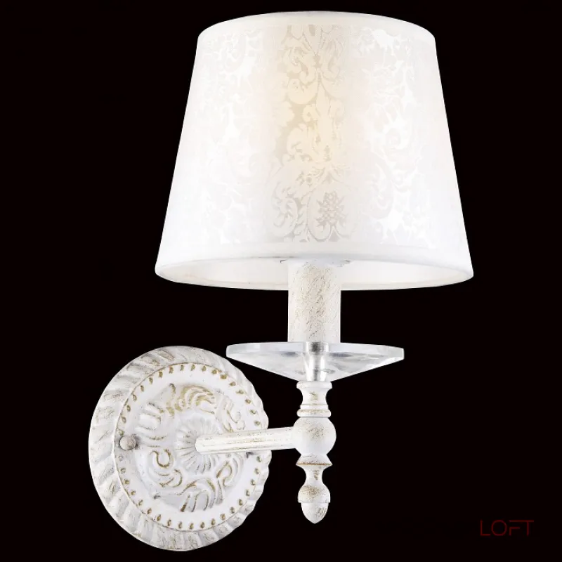 Бра Arte Lamp Granny A9566AP-1WG Цвет арматуры золото Цвет плафонов белый от ImperiumLoft