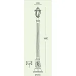 Наземный высокий светильник Fumagalli Anna E22.158.000.AXE27 от ImperiumLoft