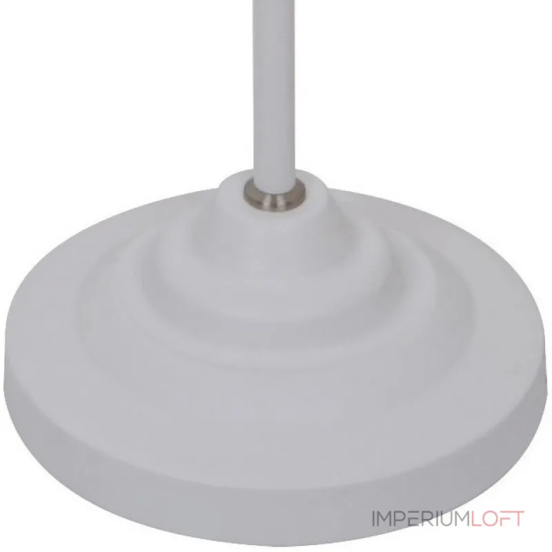 Торшер Arte Lamp Braccio A2054PN-1WH Цвет арматуры белый Цвет плафонов белый от ImperiumLoft