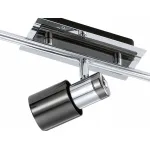 Спот Eglo Davida 1 30834 Цвет арматуры хром Цвет плафонов черный от ImperiumLoft