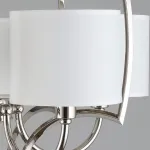 Подвесная люстра Aployt Zidoni APL.737.06.05 Цвет арматуры хром Цвет плафонов белый от ImperiumLoft