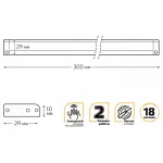 Модульный светильник Gauss Ir C 9020531235 Цвет арматуры серебро Цвет плафонов белый от ImperiumLoft