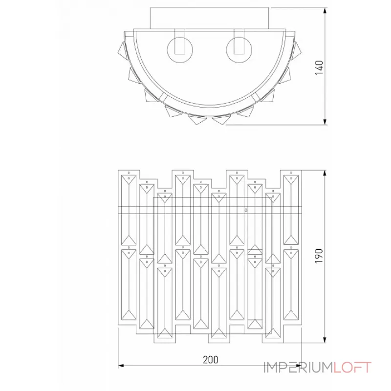 Бра Bogate's Zolletta 339/2 Strotskis (313/2) от ImperiumLoft Бра Bogate's Zolletta 339/2 Strotskis (313/2) от ImperiumLoft