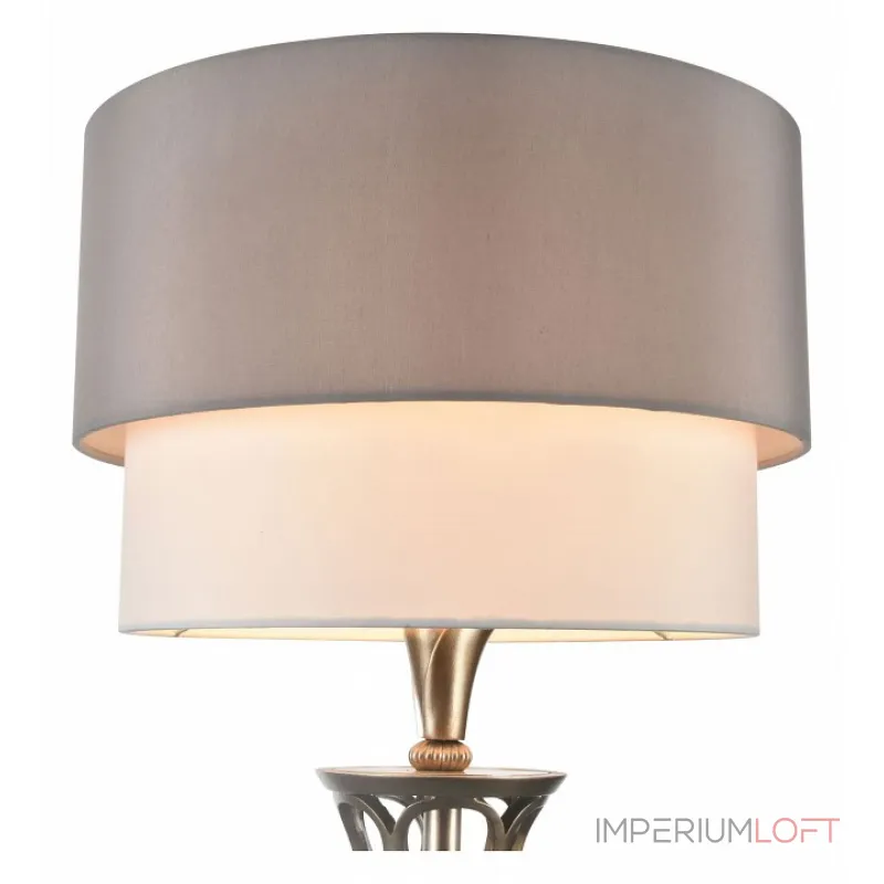 Торшер Maytoni Lillian H311-FL-01-G Цвет арматуры серебро Цвет плафонов серый от ImperiumLoft Торшер Maytoni Lillian H311-FL-01-G Цвет арматуры серебро Цвет плафонов серый от ImperiumLoft