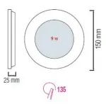 Встраиваемый светильник Horoz Electric Slim HRZ00002146 Цвет арматуры белый от ImperiumLoft