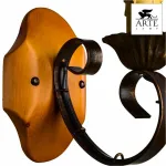Бра Arte Lamp Taverna A9520AP-1BR Цвет арматуры коричневый Цвет плафонов прозрачный от ImperiumLoft