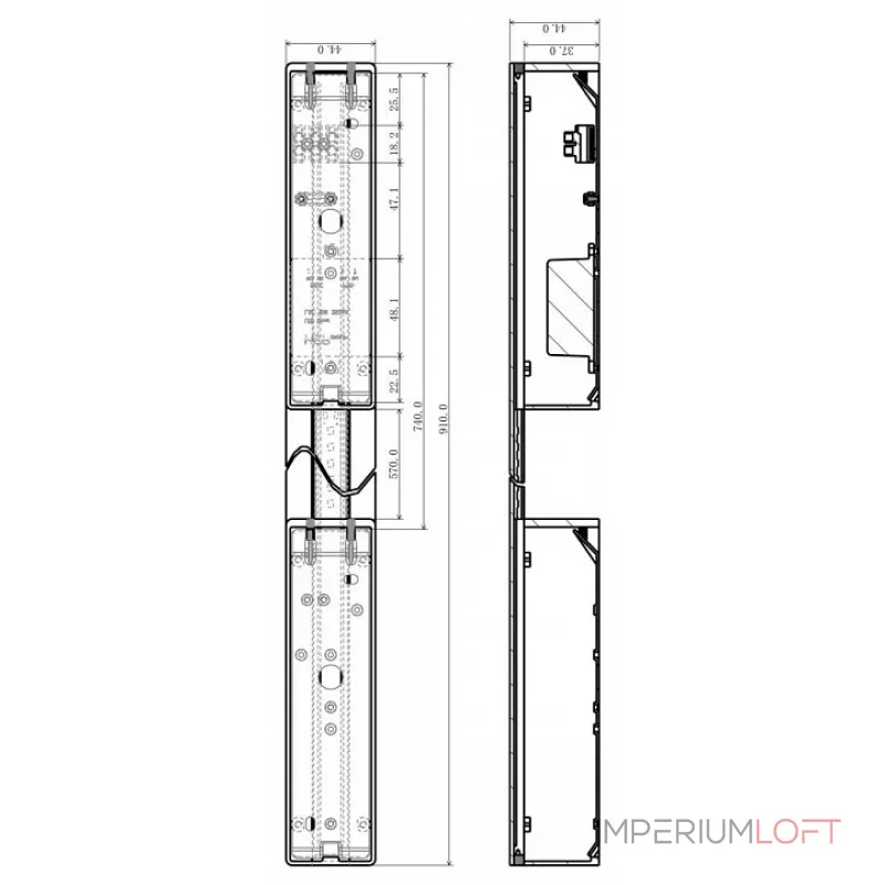 Накладной светильник Deko-Light Larga 341209 Цвет арматуры серебро Цвет плафонов серебро от ImperiumLoft