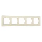 Рамка на 5 постов Werkel Favorit молочный W0051141 от ImperiumLoft
