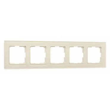 Рамка на 5 постов Werkel Favorit молочный W0051141