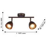 Спот F-promo Allegra 2394-2U Цвет арматуры черный Цвет плафонов черный от ImperiumLoft