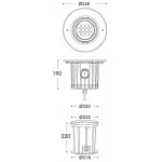 Встраиваемый в дорогу светильник Deko-Light Soft Flex 18 730266 Цвет арматуры серебро Цвет плафонов прозрачный от ImperiumLoft