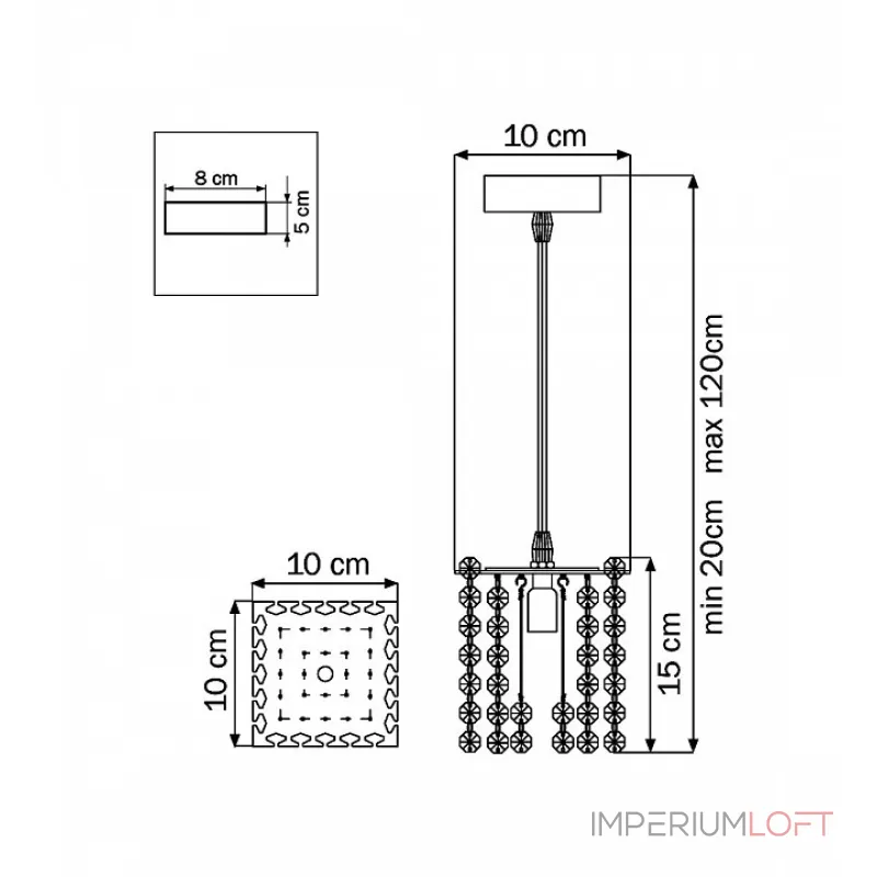 Подвесной светильник Lightstar Cristallo 795412 