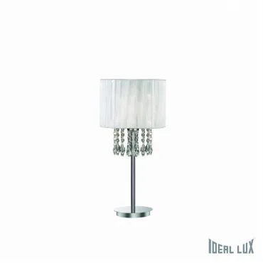 Настольная лампа декоративная Ideal Lux Opera OPERA TL1 BIANCO Цвет арматуры хром Настольная лампа декоративная Ideal Lux Opera OPERA TL1 BIANCO Цвет арматуры хром