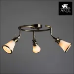 Спот Arte Lamp Vento A9231PL-3AB Цвет арматуры бронза Цвет плафонов белый от ImperiumLoft