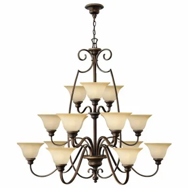 Подвесная люстра Hinkley HK/CELLO15 Цвет арматуры бронза Цвет плафонов кремовый Подвесная люстра Hinkley HK/CELLO15 Цвет арматуры бронза Цвет плафонов кремовый