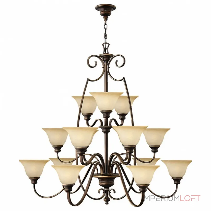 Подвесная люстра Hinkley HK/CELLO15 Цвет арматуры бронза Цвет плафонов кремовый от ImperiumLoft Подвесная люстра Hinkley HK/CELLO15 Цвет арматуры бронза Цвет плафонов кремовый от ImperiumLoft