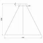 Подвесной светильник Donolux 111024 S111024/1SQ 75W White Out