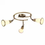 Спот Arte Lamp Vento A9231PL-3AB Цвет арматуры бронза Цвет плафонов белый от ImperiumLoft