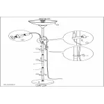 Торшер с подсветкой Eglo ПРОМО Up 2 82842 Цвет арматуры никель от ImperiumLoft