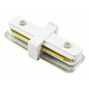 Соединитель с токопроводом линейный для треков Arte Lamp Track Accessories A130033 Цвет арматуры белый Цвет плафонов белый