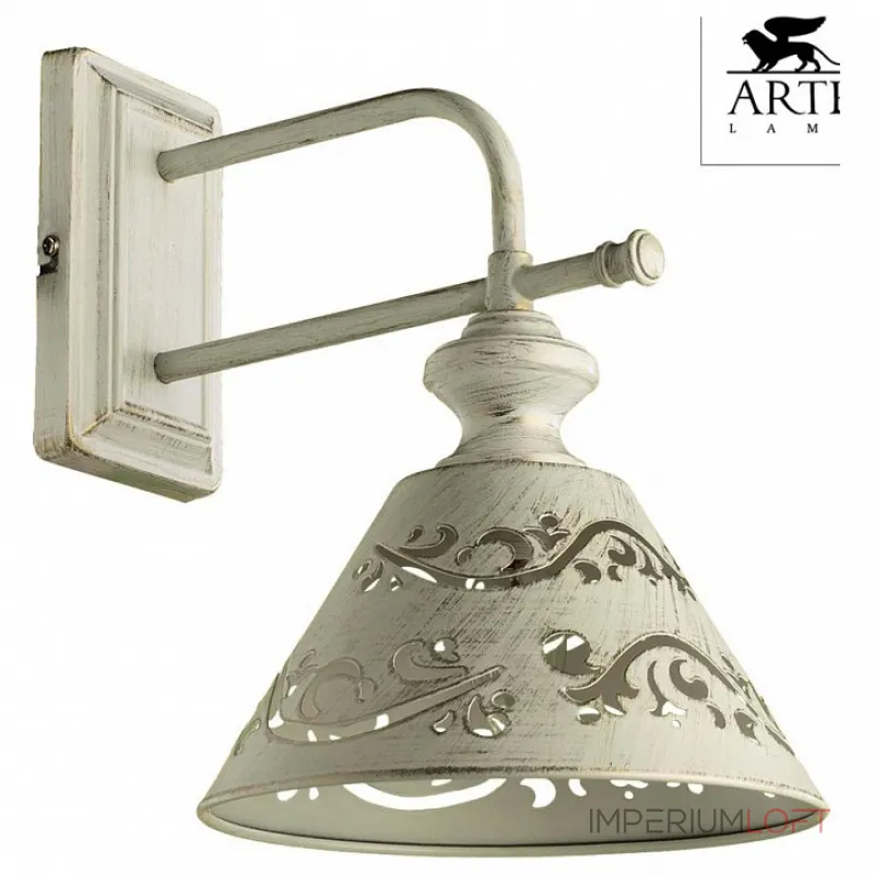 Бра Arte Lamp Kensington A1511AP-1WG Цвет арматуры белый Цвет плафонов белый от ImperiumLoft Бра Arte Lamp Kensington A1511AP-1WG Цвет арматуры белый Цвет плафонов белый от ImperiumLoft