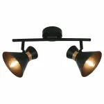 Спот Arte Lamp Baltimore A1406AP-2BK Цвет арматуры золото Цвет плафонов черный от ImperiumLoft