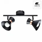 Спот Arte Lamp Baltimore A1406AP-2BK Цвет арматуры золото Цвет плафонов черный от ImperiumLoft
