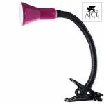 Настольная лампа офисная Arte Lamp Cord A1210LT-1MG Цвет арматуры черный Цвет плафонов фиолетовый от ImperiumLoft