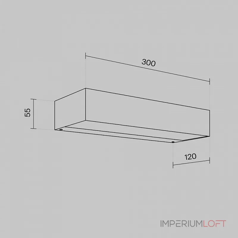 Накладной светильник Maytoni Lot O428WL-L20GF3K от ImperiumLoft