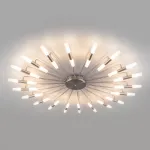 Потолочная люстра Bogate's Bastone 553 Цвет арматуры никель Цвет плафонов белый от ImperiumLoft