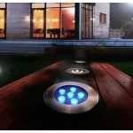 Встраиваемый в дорогу светильник Deko-Light Flat I RGB 100116 Цвет арматуры серебро Цвет плафонов прозрачный от ImperiumLoft