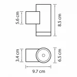 Светильник на штанге Lightstar Paro 350609 Цвет плафонов серый Цвет арматуры серый от ImperiumLoft