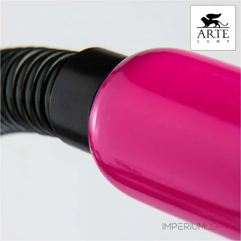 Настольная лампа офисная Arte Lamp Cord A1210LT-1MG Цвет арматуры черный Цвет плафонов фиолетовый от ImperiumLoft