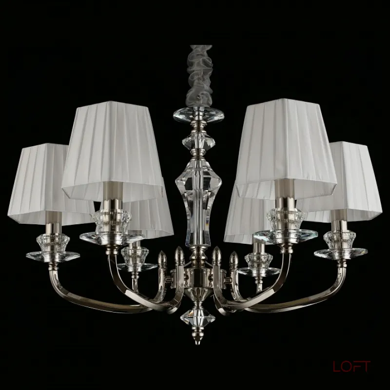 Подвесная люстра Aployt Jula APL.707.03.06 Цвет арматуры хром Цвет плафонов белый от ImperiumLoft Подвесная люстра Aployt Jula APL.707.03.06 Цвет арматуры хром Цвет плафонов белый от ImperiumLoft